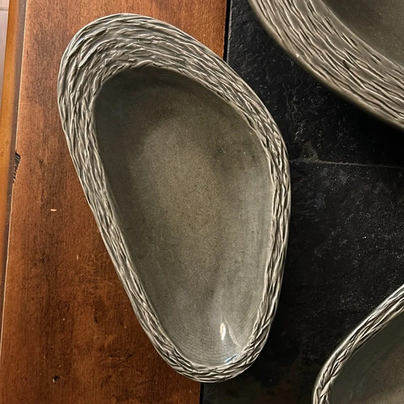 Vintage Swedish Töreboda Keramik set of 3 asymétrique bowl - Picture 3 of 6